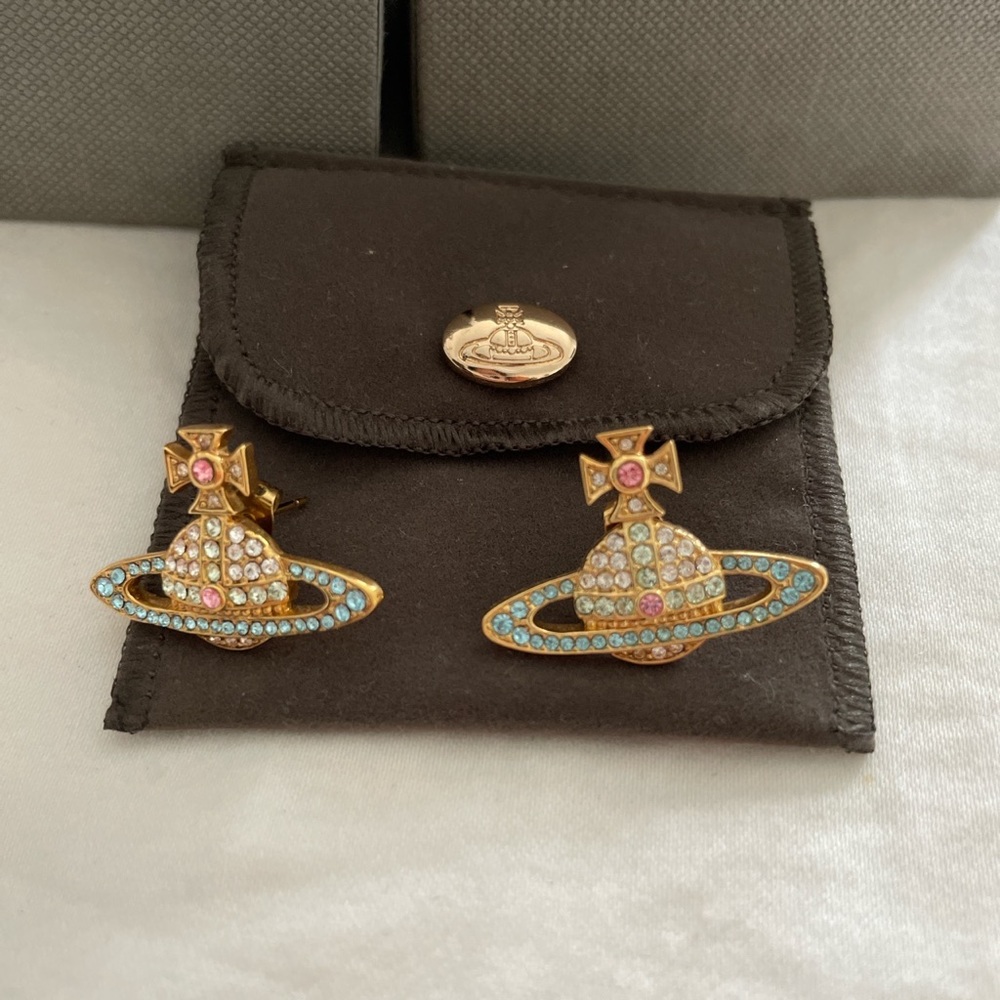 vivienne westwood orb earrings
